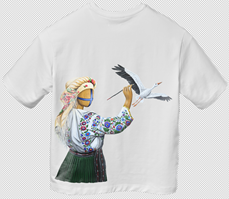 SYVAK Bird T-shirt S-M White (60774)