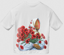Long T-shirt SYVAK Makoviya L-XL White (61093d)