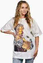 Long T-shirt SYVAK, body-hugging, L-XL, White (61126d)