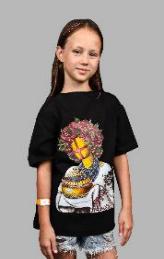 Children's T-shirt SYVAK Hostynna 146-152 black (60919)
