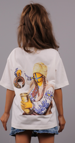 Children's T-shirt SYVAK Milkmaid 146-152 white (60931)