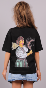 Children's T-shirt SYVAK Siyana 146-152 Black (60951)