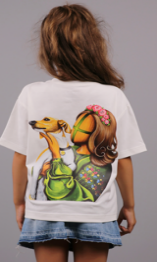 Children's T-shirt SYVAK Blooming 146-152 white (60955)