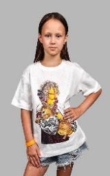 Children's T-shirt SYVAK Close-fitting 146-152 White (60963)