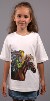 Children's T-shirt SYVAK Loose-fit 146-152 White (61022)