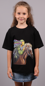 Children's T-shirt SYVAK Loose 146-152 Black (61026)