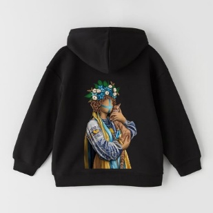 SYVAK Zatyshnytsia hoodie size 50 black (61258)