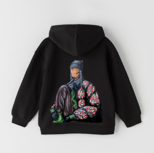 Hoodie SYVAK Reliable size 50 black (61305)
