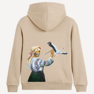 SYVAK Bird Hoodie size 50 beige (61315)