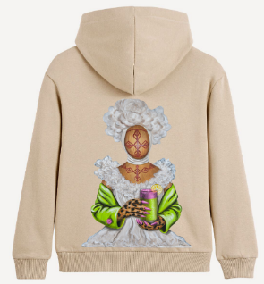 Hoodie SYVAK "That Holds the Light" size 50 beige (61328)