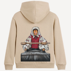 Hoodie SYVAK "Weaver of the Clan" size 50 beige (61336)