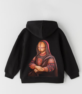 Hoodie SYVAK Motanka Art size 50 black (61342)