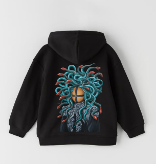 Hoodie SYVAK Snake Tongue size 50 black (61362)