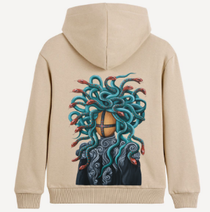 Hoodie SYVAK Snake Tongue size 50 beige (61364)
