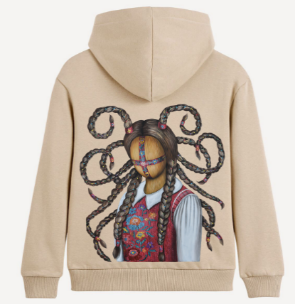 Hoodie SYVAK Girl's Essence size 50 beige (61368)
