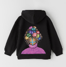 Hoodie SYVAK Colorful Thoughts size 50 black (61379)